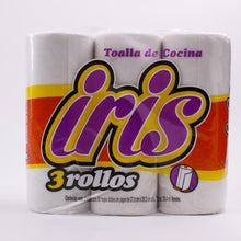 Cargar imagen en el visor de la galería, Caja Toalla de Cocina Iris de 3 rollos con 8 paquetes - Kimberly Clark-Servitoalla-Kimberly Clark-MayoreoTotal