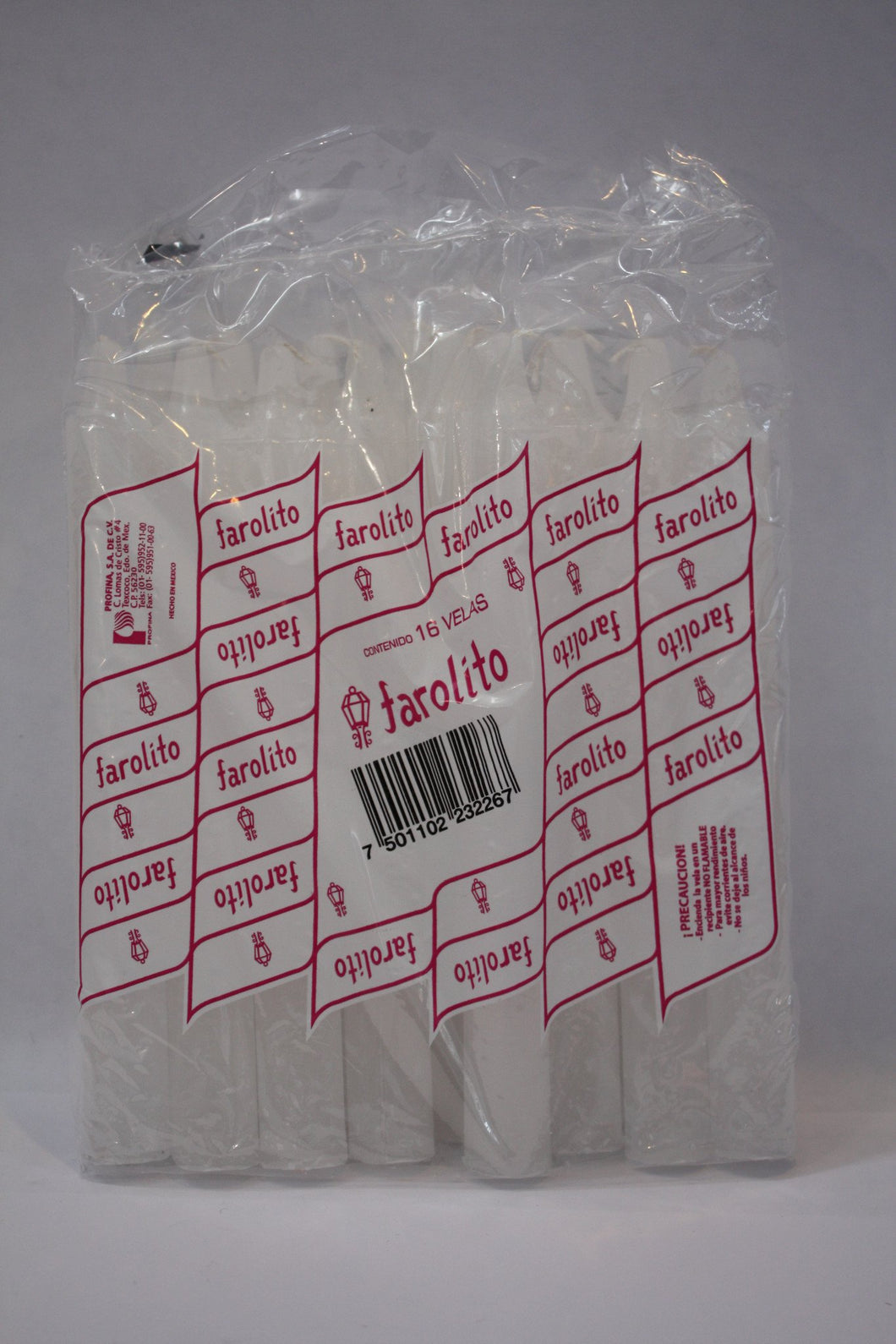 Caja Velas Farolito de 16 velas con 10 paquetes - Profina-Veladoras-Profina-7501102232267C-MayoreoTotal