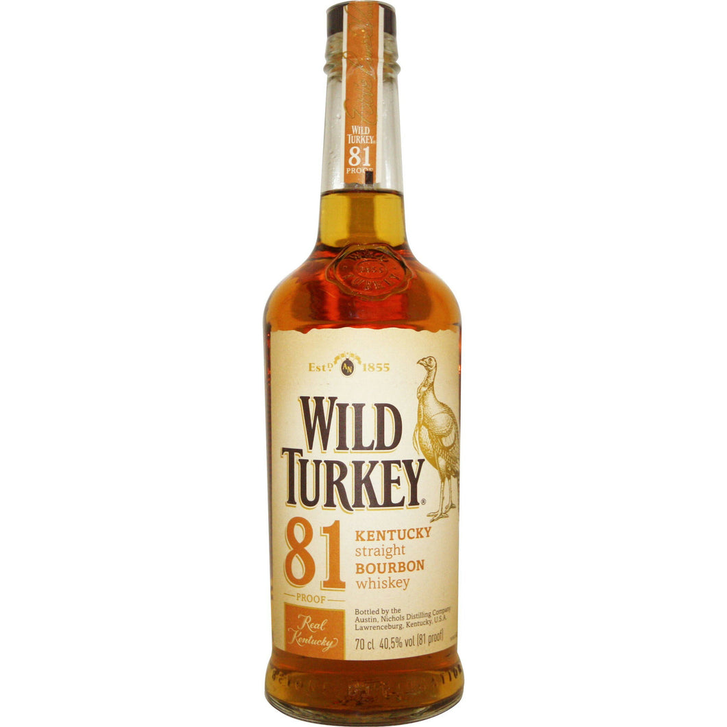 Caja Whisky Wild Turkey 81 con 12 piezas de 750 ml-Whisky-MayoreoTotal-MayoreoTotal