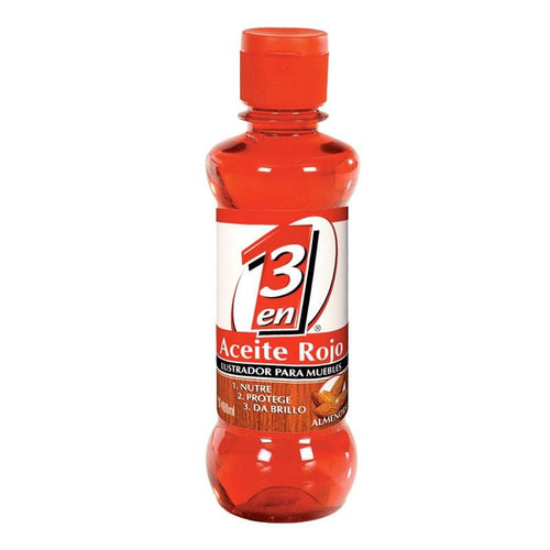 Media Caja Aceite Rojo 3en1 de 240 ml con 6 Piezas-Limpiador-MayoreoTotal-MayoreoTotal