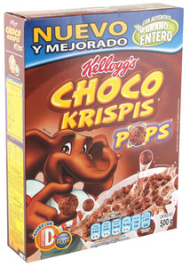 Media Caja Cereal Choco Krispis Pops de 470g con 12 piezas - Kelloggs-Cereales y Avenas-Kelloggs-MayoreoTotal