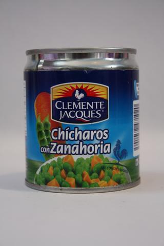 Media Caja Chicharo con Zanahoria Clemente Jacques de 220 grs con 12 piezas - Sabormex-Enlatados-Sabormex-MayoreoTotal