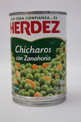 Media Caja Chí­charo con Zanahoria de 400 grs con 12 latas - Herdez-Enlatados-Herdez-7501003124180-MayoreoTotal