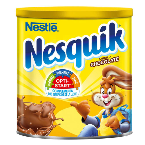 Media Caja Chocolate Nesquik Lata de 400 grs en 12 piezas - Mead Johnson-Chocolates-Nestlé-MayoreoTotal
