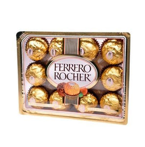 Media Caja Chocolates Ferrero rocher en 10 paquetes con 12 piezas - Ferrero-Chocolates-Ferrero-MayoreoTotal