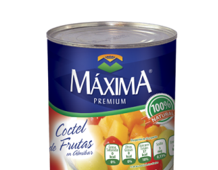 Media caja coctel de frutas de 820 grs con 6 piezas - Maxima-Almíbares-Maxima-MayoreoTotal