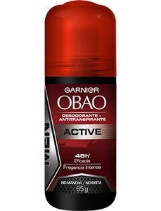 Media Caja Desodorante Obao Roll For Man Active de 65 g con 12 piezas - Garnier-Desodorantes-Garnier-MayoreoTotal