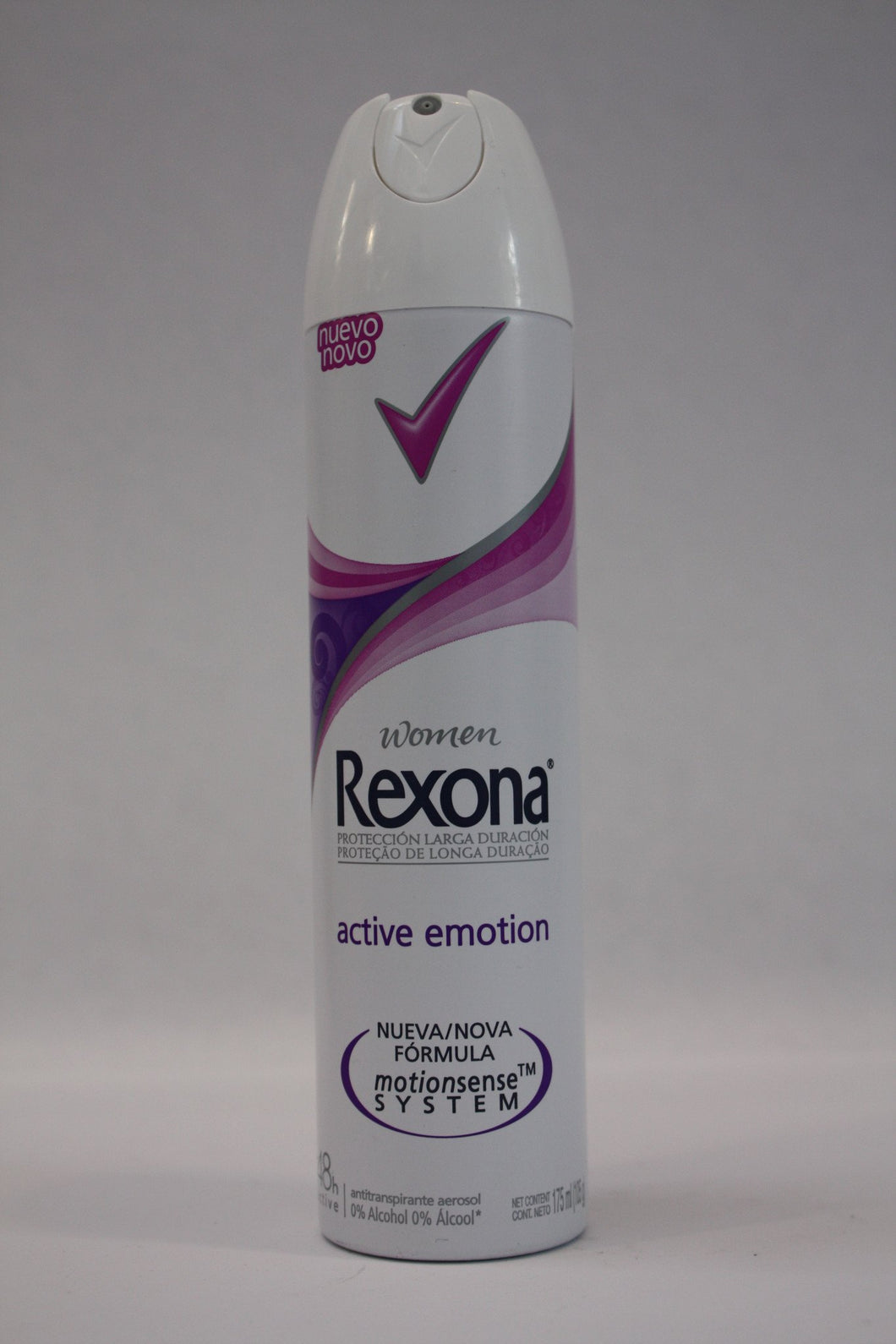 Media Caja Desodorante Rexona Women Aerosol Active Emotion de 105 grs con 6 piezas - Unilever-Desodorantes-Unilever-7791293004310-MayoreoTotal