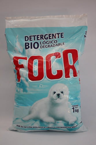 Media Caja Detergente Foca de 1 kg con 5 bolsas - La Corona-Detergentes-La Corona-7501026026546-MayoreoTotal