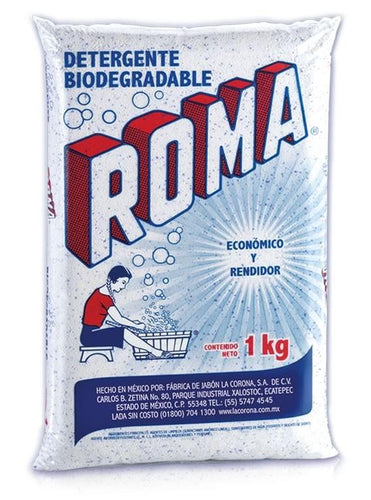Media Caja Detergente Roma de 1kg con 5 bolsas - La Corona-Detergentes-La Corona-MayoreoTotal