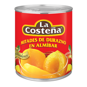 Media Caja Duraznos en Mitades de 3000 grs con 3 latas - La Costeña-Conservas-La Costeña-MayoreoTotal