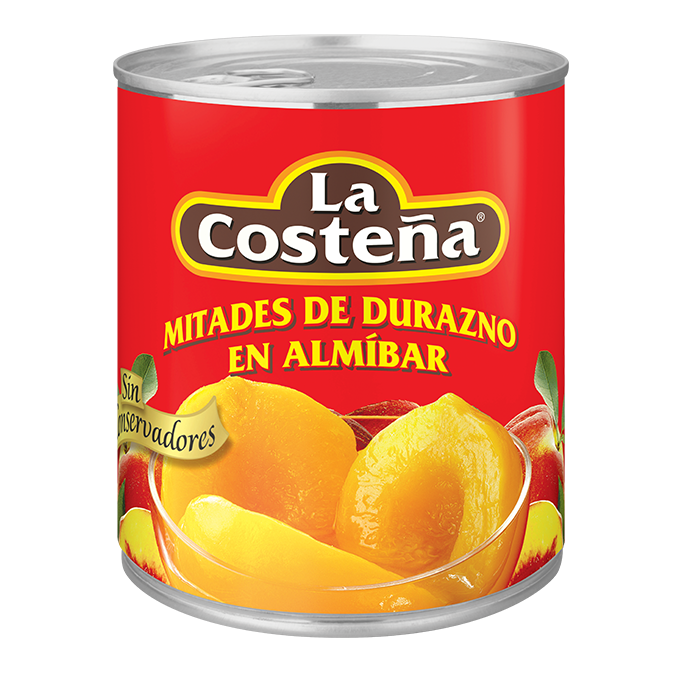 Media Caja Duraznos en Mitades de 3000 grs con 3 latas - La Costeña-Conservas-La Costeña-MayoreoTotal
