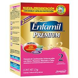 Media Caja fórmula láctea Enfamil Premium2 etapa de 800 grs en 3 latas - Mead Johnson-Formula Lactea-Mead Johnson-MayoreoTotal