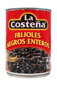Media Caja Frijoles enteros negros de 560 grs con 6 latas - La Costeña-Enlatados-La Costeña-MayoreoTotal