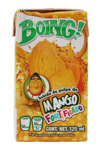 Media Caja Jugo Boing Mango Minibrik de 125 ml con 12 piezas - Pascual-Jugos-Pascual-MayoreoTotal