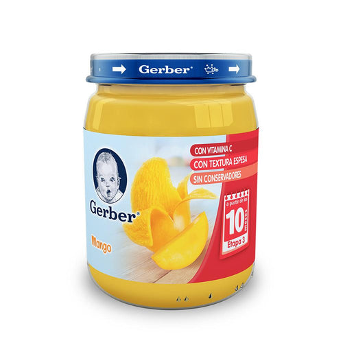 Media Caja papilla Gerber 3 etapa mango de 170 grs en 12 frascos - Nestlé-Bebes-Nestlé-MayoreoTotal
