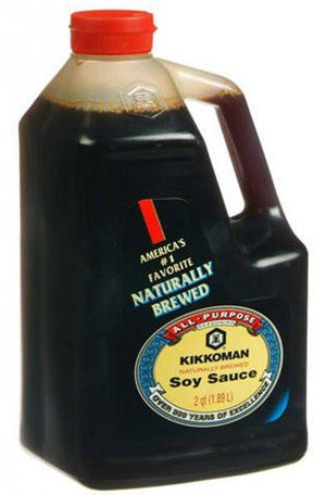 Media caja salsa de soya Kikkoman de 1.89 litros con 3 piezas - Kikkoman-Salsas-Kikkoman-MayoreoTotal