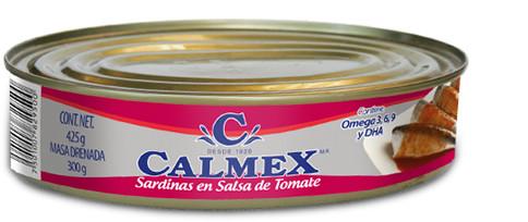 Media caja sardina en tomate Calmex de 425 grs con 12 latas - Calmex-Atún y Sardina-Calmex-MayoreoTotal