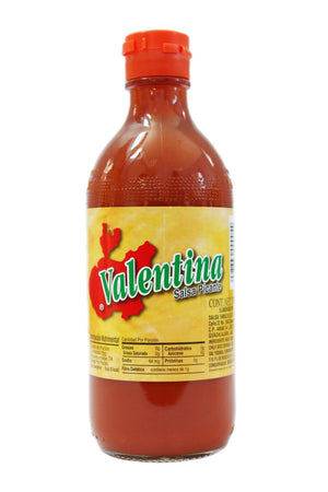 Media Caja Valentina etiqueta amarilla de 370ml con 12 botellas - Salsa Tamazula-Salsas-Tamazula-MayoreoTotal