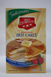 Medio Paquete Harina Hot Cakes Tres Estrellas Tradicional de 350 grs con 6 cajas - La Moderna-Harinas-La Moderna-7501069210100-MayoreoTotal