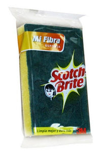 Mi Fibra Esponja Mediana Scotch Brite - 3M-Limpieza-3M-MayoreoTotal