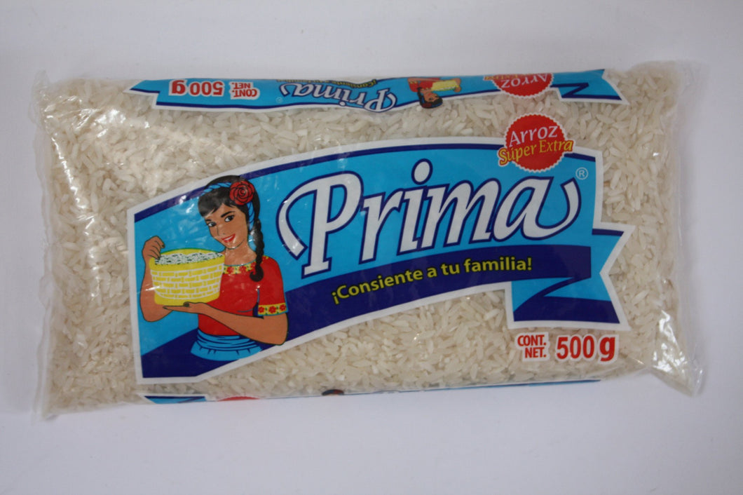 Paquete Arroz Prima de 500 grs con 20 bolsas-Granos, Semillas y Cereales-Prima-7501111109505C-MayoreoTotal