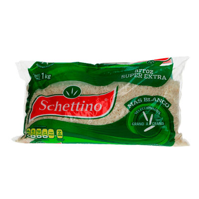 Paquete Arroz Super Extra Schettino de 1 kg con 10 bolsas-Granos, Semillas y Cereales-Schettino-MayoreoTotal