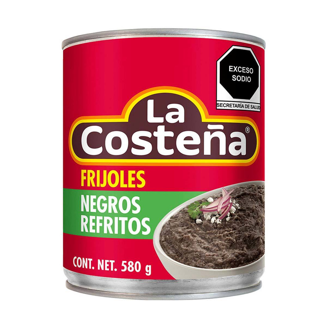 Caja Frijoles Refritos negros 12L/580G - SCG
