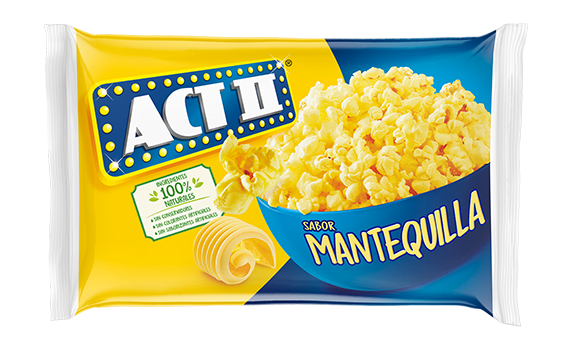 Caja Palomitas Act II Mantequilla 80G/14P/6EX - SCG