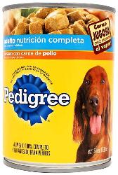 Caja alimento para perro Pedigree trozo de res 625G/12P