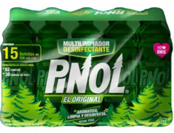 Multilimpiador Desinfectante Pinol El Original 15P de 500M c/u - ZK