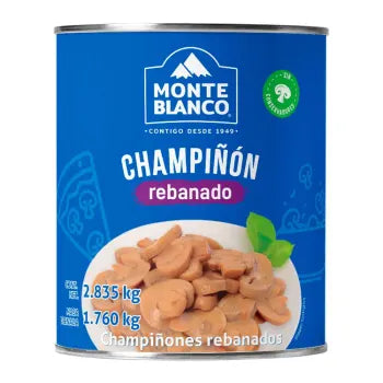 Champiñón Rebanado Monte Blanco 2.835K - ZK