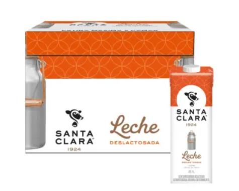 Leche Santa Clara Deslactosada 12P/1L - ZK