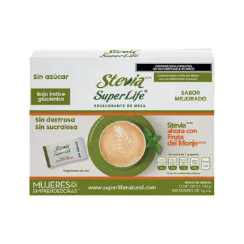 Endulzante Super Life Stevia Sin Calorías 500S/1G - ZK
